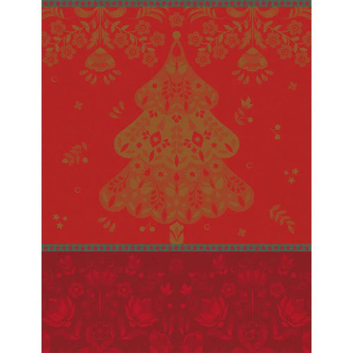 Le Jacquard Francais Tea Towel - Féerie - Sucre d'Orge (Red)