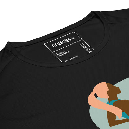GymBum UK Women's Never Give Up Performance Tee