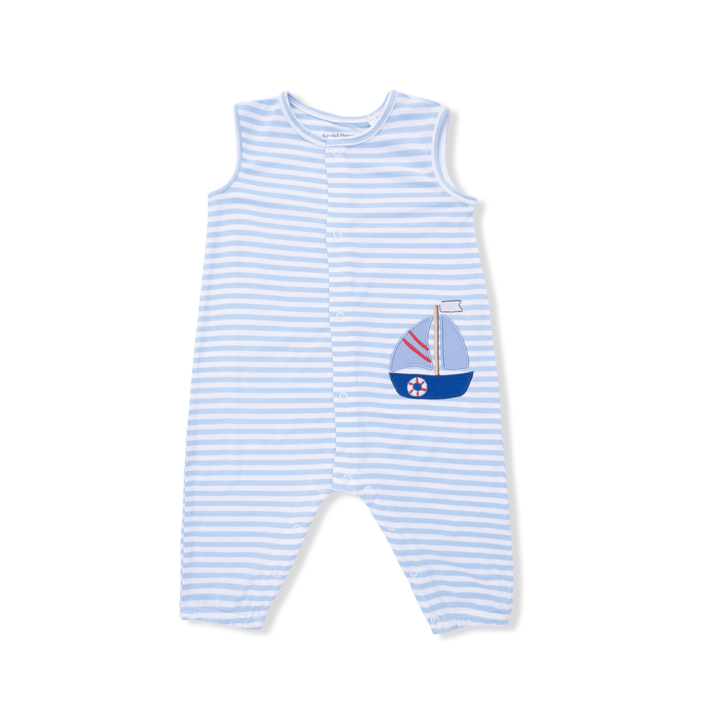Bubbly Sailboat Sleeveless Romper