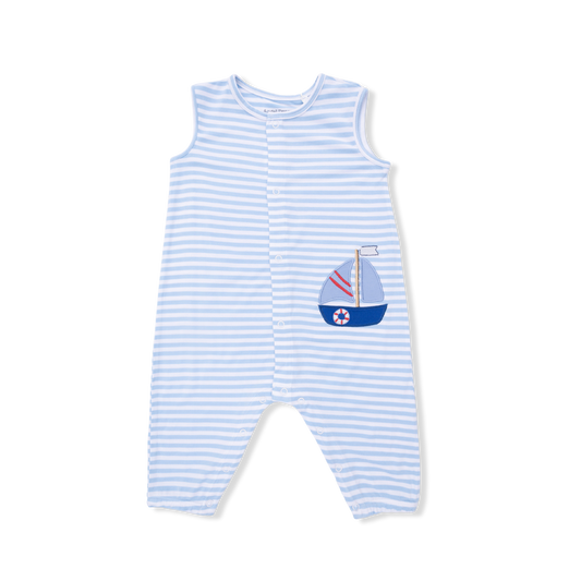 Bubbly Sailboat Sleeveless Romper